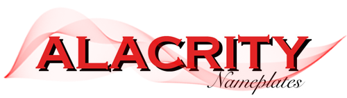 Alacrity Nameplates